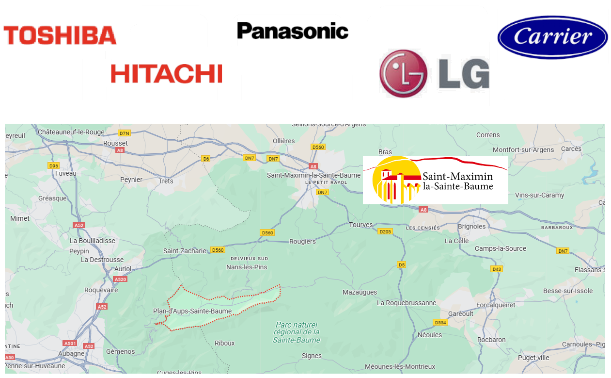 secteur: Installation, réparation, nettoyage, entretien et recharge climatisation Saint-Maximin-la-Sainte-Baume